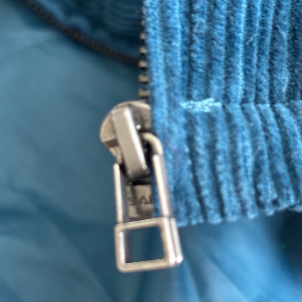 Brixton Utopia Jacket Women Sz  XS Indie Teal Corduroy Detroit Chore Full Zip - Picture 10 of 14